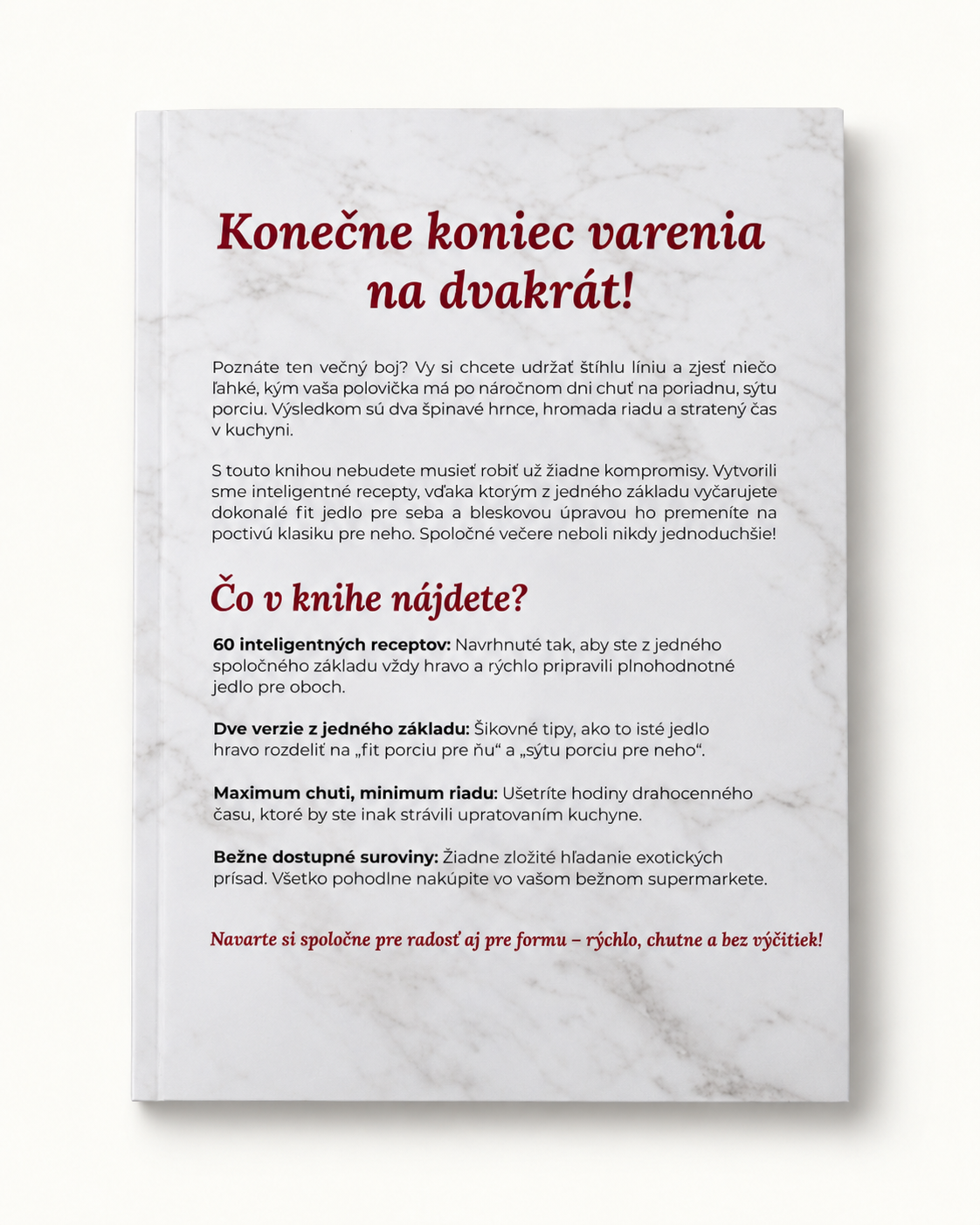 Spolu bez výčitiek – tlačená kuchárka (predobjednávka)